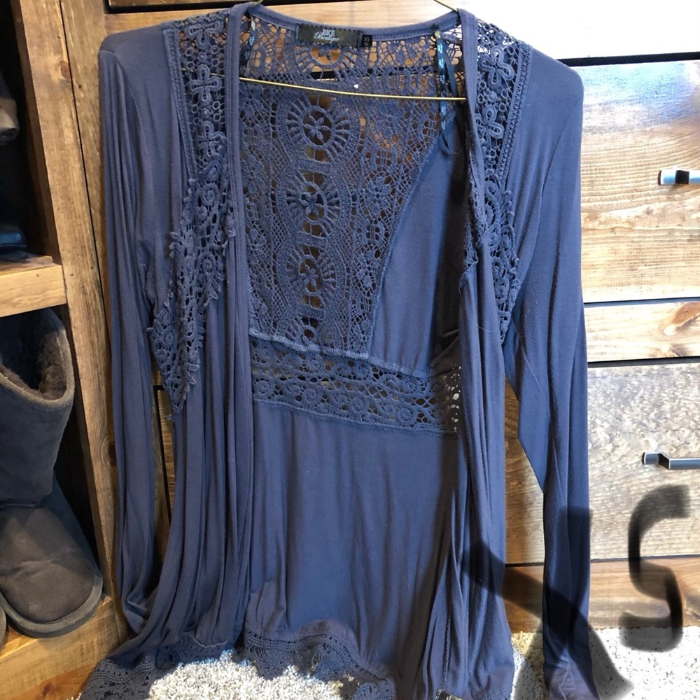 Navy blue cardigan